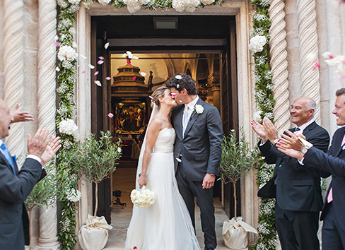 Beautiful church wedding in Croatia