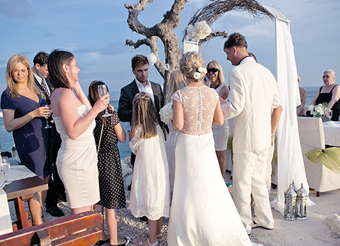 Beach ceremony in Split